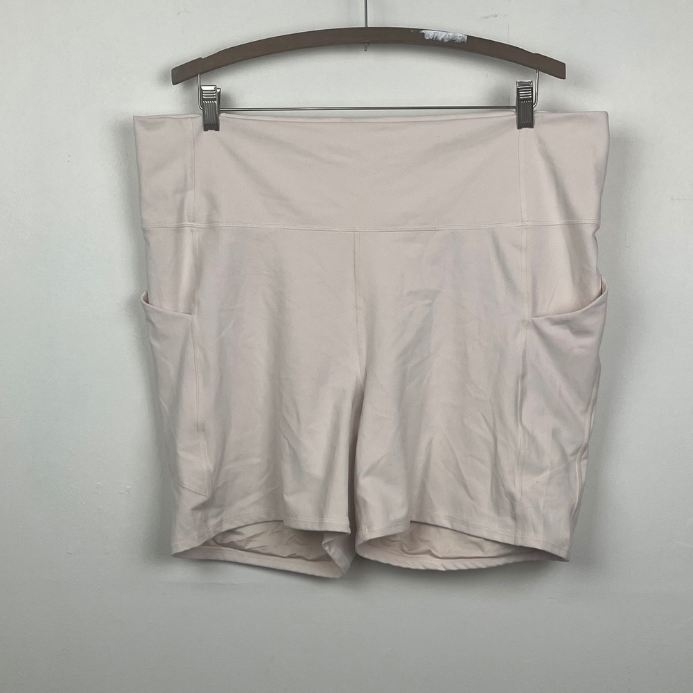 Fabletics PureLuxe Biker Shorts 3X Pink Athleisure Workout